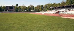 Altehrwürdiges und schmuckes Rund. Das Stadion Luftschiffhafen wurde 1927 errichtet und wird heutzutage hauptsächlich zum Training von Leichtathleten und den Turbine-Fußballerinnen genutzt. Leichtathletik-Wettkämpfe finden dort ebenso statt. Und nun wird es auch zur Football-Arena.