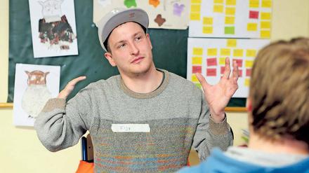 Im Flow. Graf Fidi ist Sozialarbeiter und Rapper.