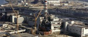 Eine Aufnahme vom Oktober 1986 vom Atomkraftwerk Tschernobyl.