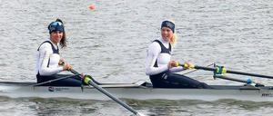 Erfolgreiches Junioren-Duo. Die Riemenfahrerinnen Friederike Müller (l.) und Isabelle Hübener präsentierten sich stark.