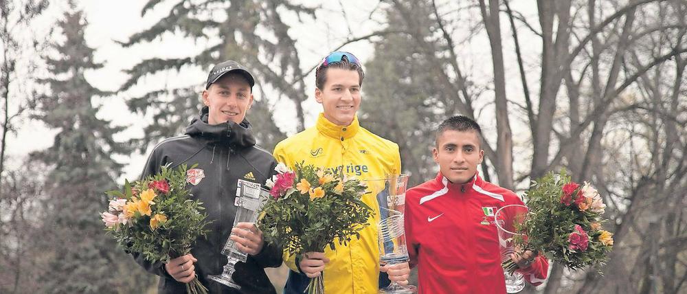 Top-Zeit, Top-Platz. Christopher Linke (l.) wurde in Podebrady Zweiter.