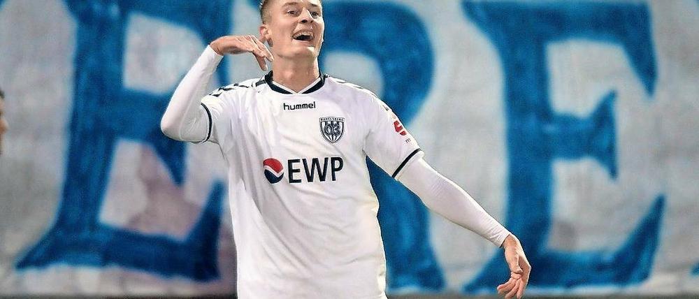 Trifft für den SVB. Matthias Steinborn steht bei nun elf Saisontoren.