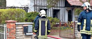 Brand in Rehbrücke. Ein Bewohner wurde nur noch tot geborgen.