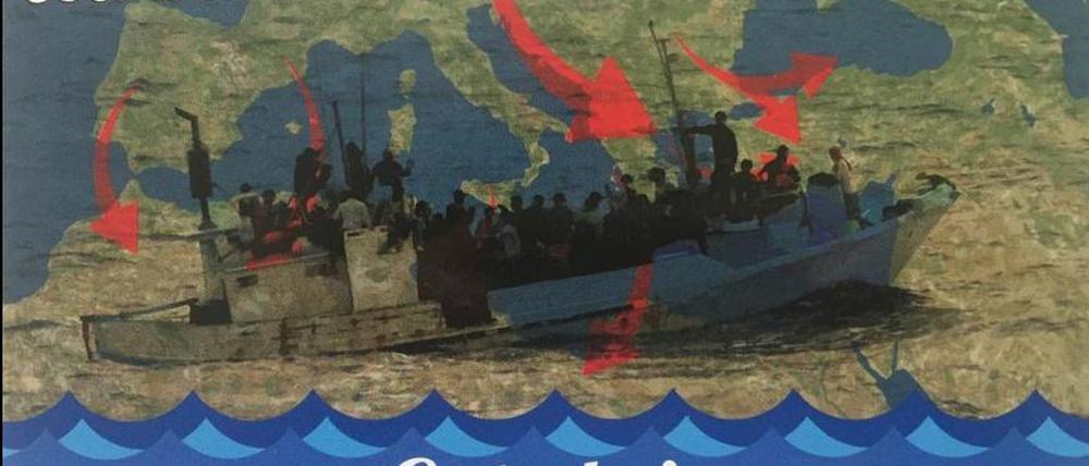 "Gutschein für die Ausreise aller Überfremdungsbefürworter": Diese Postkarte von der rechtsextremen Kleinpartei "Der III. Weg" erreichte die Potsdamer Neuesten Nachrichten am Montag.