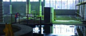 Noch ist unklar, wie hoch der Schaden ist - und ob sich die Arbeiten am neuen Bad am Brauhausberg verzögern.