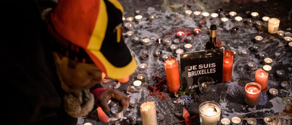 Trauer und Anteilnahme in Brüssel nach den Anschlägen am Dienstag.
