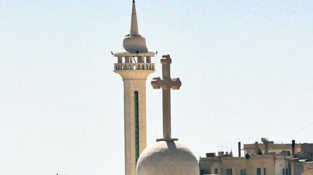 Gute Nachbarschaft. Maalula, nordöstlich von Damaskus, ist die einzige Stadt in Syrien mit einer christlichen Mehrheit in der Bevölkerung. Dort stehen Kirchen direkt neben Moscheen.