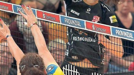 In Rückstand. Wiebke Silges SC Potsdam verlor das erste Play-off-Spiel.