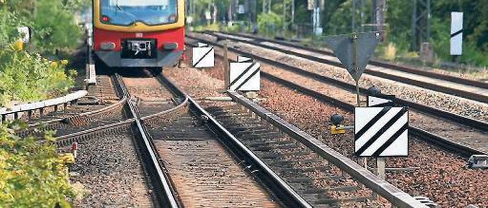 Abgefahren. Das einzige S-Bahn-Gleis nach Berlin muss saniert werden.