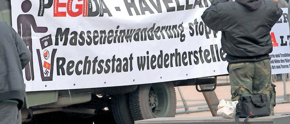 In Rathenow stößt ein rechtes Bürgerbündnis mit Demonstrationen seit Monaten auf vergleichsweise viel Resonanz.
