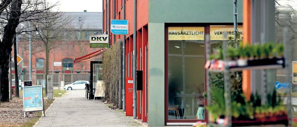 Hohe Kundenfrequenz? Viel Publikumsverkehr gibt es nicht in der Georg-Hermann-Allee.