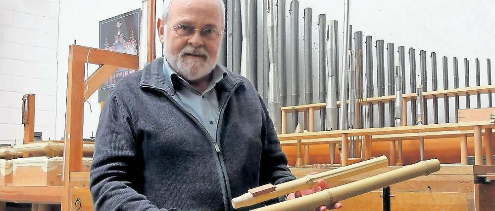 Kann wieder hoffen. Orgelbaumeister Matthias Schuke.