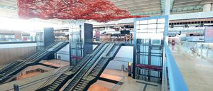 Das soll eine Leere sein. Den BER – hier die Haupthalle – versucht seit einem Jahr Karsten Mühlenfeld bis 2017 fertig zu bekommen.