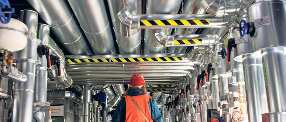 Willkommen in der Maschine. So sieht es im Inneren der Anlage aus, die die Ingenieure als „Monster“ bezeichnen.