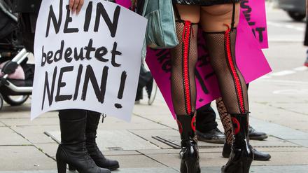 "Nein heißt Nein", so demonstrierten Frauen auch in Stuttgart.