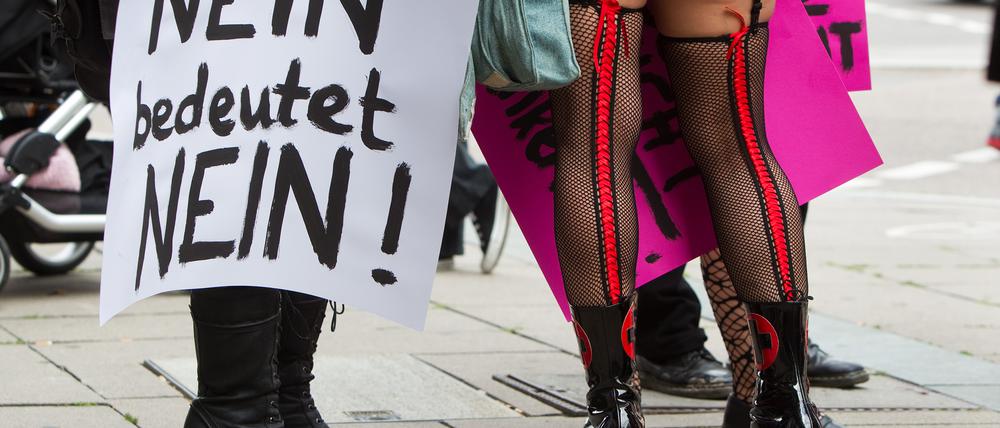 "Nein heißt Nein", so demonstrierten Frauen auch in Stuttgart.