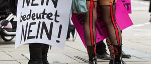 "Nein heißt Nein", so demonstrierten Frauen auch in Stuttgart.