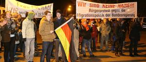 In der vergangenen Woche versammelten sich etwa 70 Pogida-Teilnehmer im Bornstedter Feld.
