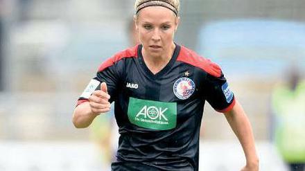 Nachnominiert. Stürmerin Svenja Huth reist mit der Nationalelf in die USA.