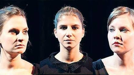 Frauentrio. Jenny Conrads, Franziska Lather und Julia Höhn (v.l.).
