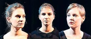 Frauentrio. Jenny Conrads, Franziska Lather und Julia Höhn (v.l.).