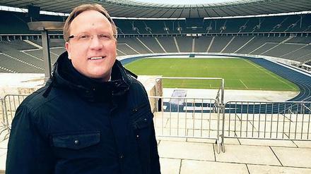 Herz aus Gras. Rohwedder, 41, ist seit Herbst Stadionchef.