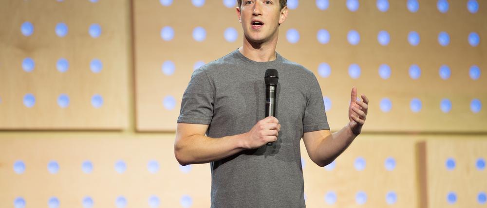 Facebook-Chef Mark Zuckerberg beim Townhall-Meeting am Freitag in Berlin.
