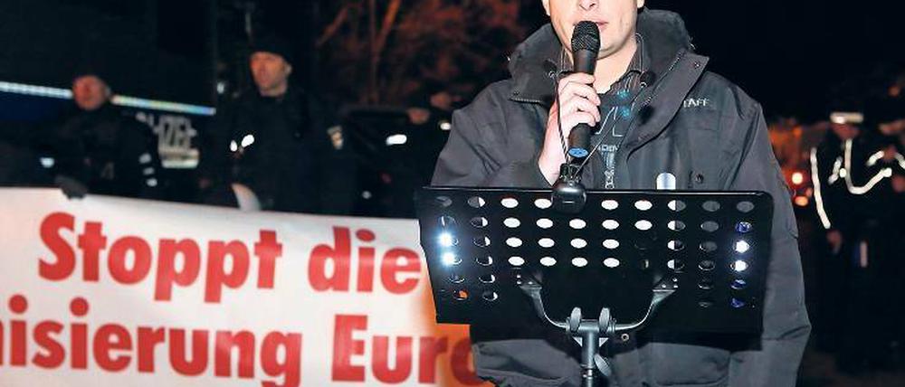 Letzter Streich. Christian Müller zieht sich bei Pogida zurück.