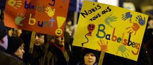 In der vergangenen Woche wollte Pogida durch Babelsberg ziehen, es kamen aber deutlich weniger Pogida-Teilnehmer als noch in den Vorwochen. Es gab außerdem massiven Gegenprotest.
