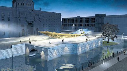 Wippen in Berlin. Der Entwurf für das geplante Freiheits- und Einheits-Denkmal.