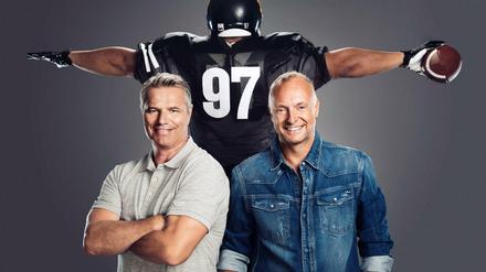 Football auf Sat1: Mit Frank Buschmann (re.) und Jan Stecker