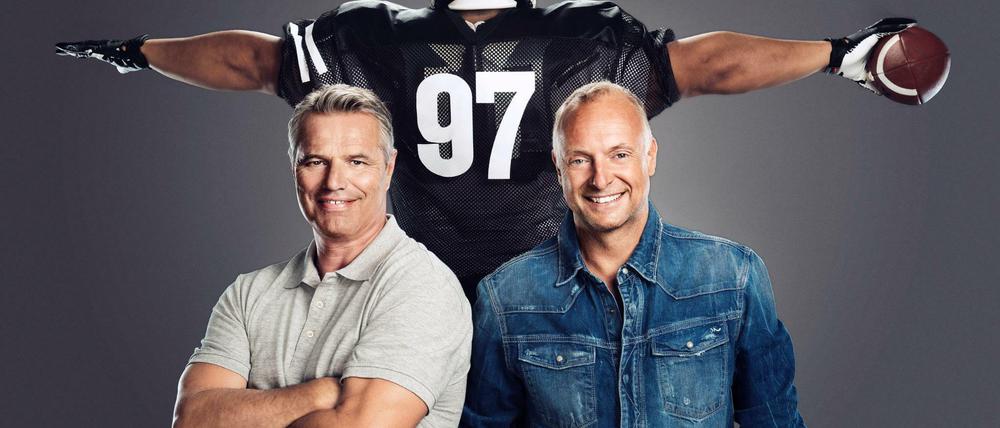 Football auf Sat1: Mit Frank Buschmann (re.) und Jan Stecker