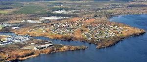 Überall Neubauten in den Havelauen. Nur die Blütentherme ist noch Baustelle.