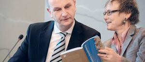 Durchsetzungsstark. Sabine Kunst mit Regierungschef Dietmar Woidke.