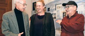 Auf Spurensuche. Jens Ventzki, Tanja Cummings, Natan Grossmann (v.l.).