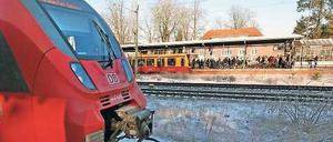 Am Bahnhof Griebnitzsee soll zwischen dem Regionalbahnsteig und dem S-Bahnsteig ein weiterer Bahnsteig für die Regionalzüge entstehen.