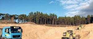 Kiesgrube Fresdforfer Heide. Hier soll künftig Bauschutt gelagert werden.