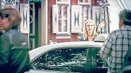 Drehort Holländisches Viertel. Claire Danes im Einsatz.