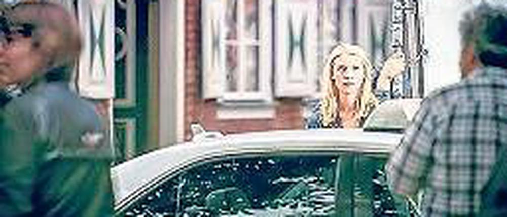 Drehort Holländisches Viertel. Claire Danes im Einsatz.