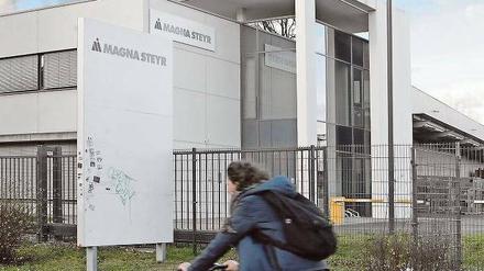 Geschlossen. Das Werk von Magna Steyr neben dem Hauptbahnhof.