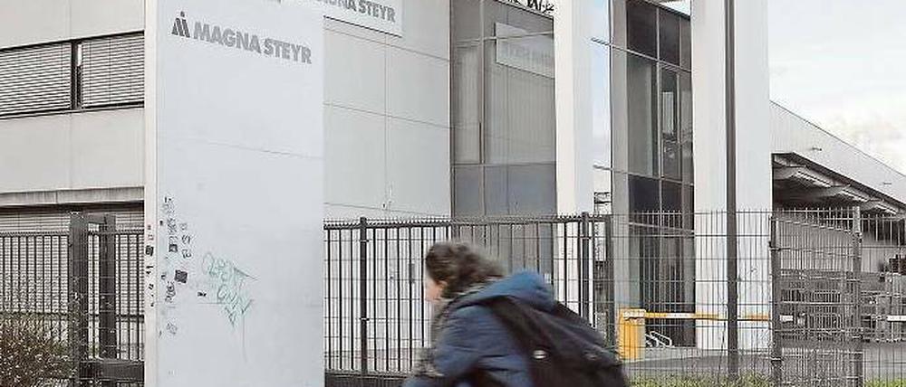 Geschlossen. Das Werk von Magna Steyr neben dem Hauptbahnhof.