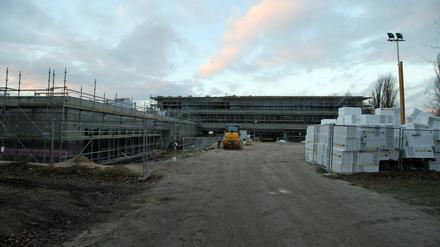 Die Baustelle für die Da Vinci-Schule.