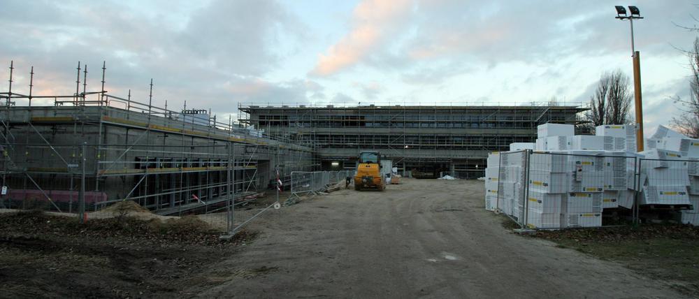 Die Baustelle für die Da Vinci-Schule.