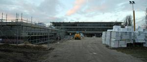Die Baustelle für die Da Vinci-Schule.
