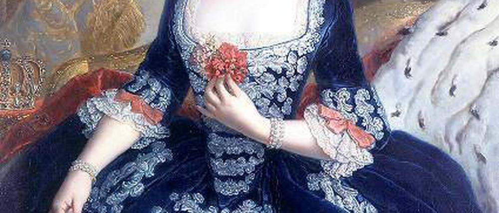 Vergessen. Elisabeth Christine auf einem Gemälde von Antoine Pesne, um 1739.