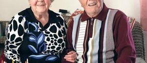 Seit 65 Jahren zusammen. Helmut und Elisabeth Ziel in Neu Fahrland.