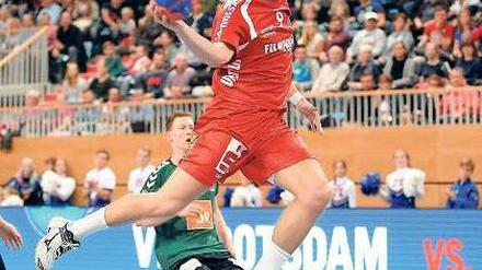 Der Potsdamer Linksaußenspieler Julius Dieberg erzielte 16 Treffer.