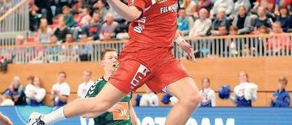 Der Potsdamer Linksaußenspieler Julius Dieberg erzielte 16 Treffer.