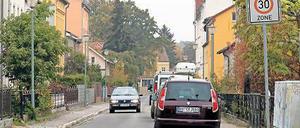 Spielstraße. Die Thaerstraße wird zunehmend als Abkürzung genutzt.