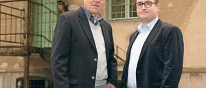 Zeitzeugengespräch. Ernst-Friedrich Wirth (li.) wurde 1952 in Potsdam zum Tode verurteilt. Am Mittwoch war er mit Historiker Sebastian Nagel in der Gedenkstätte Leistikowstraße zu Gast.